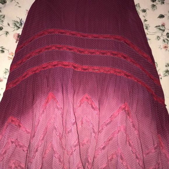 Voile and Lace Trapeze Slip Ombre Ombré Custom Dye - Picture 5 of 8